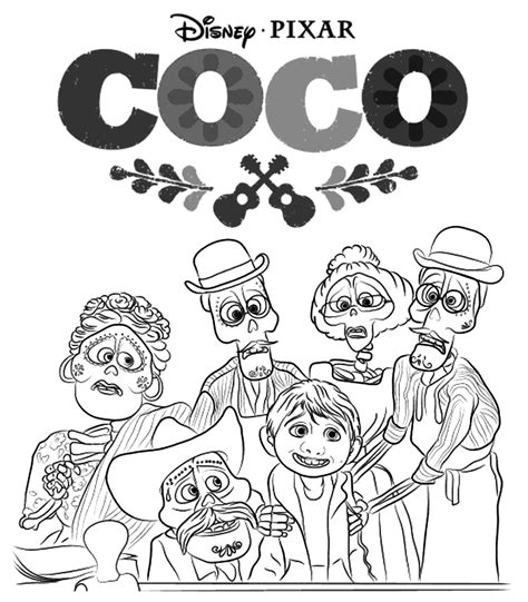 Coco Printable Coloring Pages